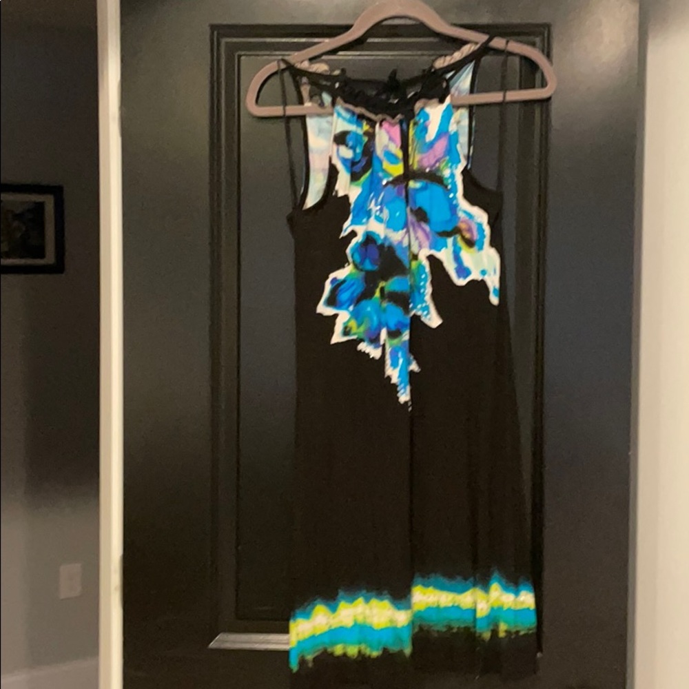 Black/multi color dress - INC